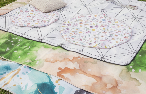 アートなレジャーシートのイメージ