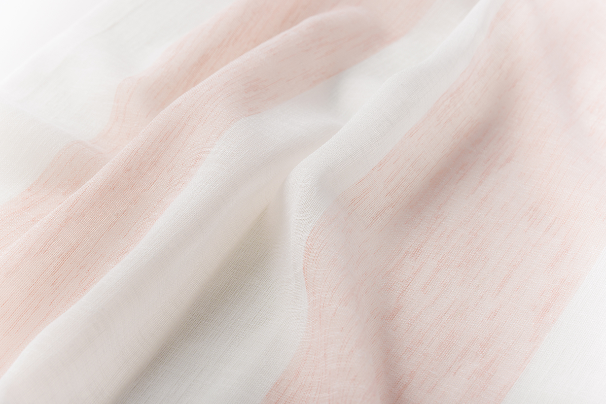 ガーデンアレンジ☆ 2枚重ねたストライプの小窓カーテン。アレンジが楽しい技あり