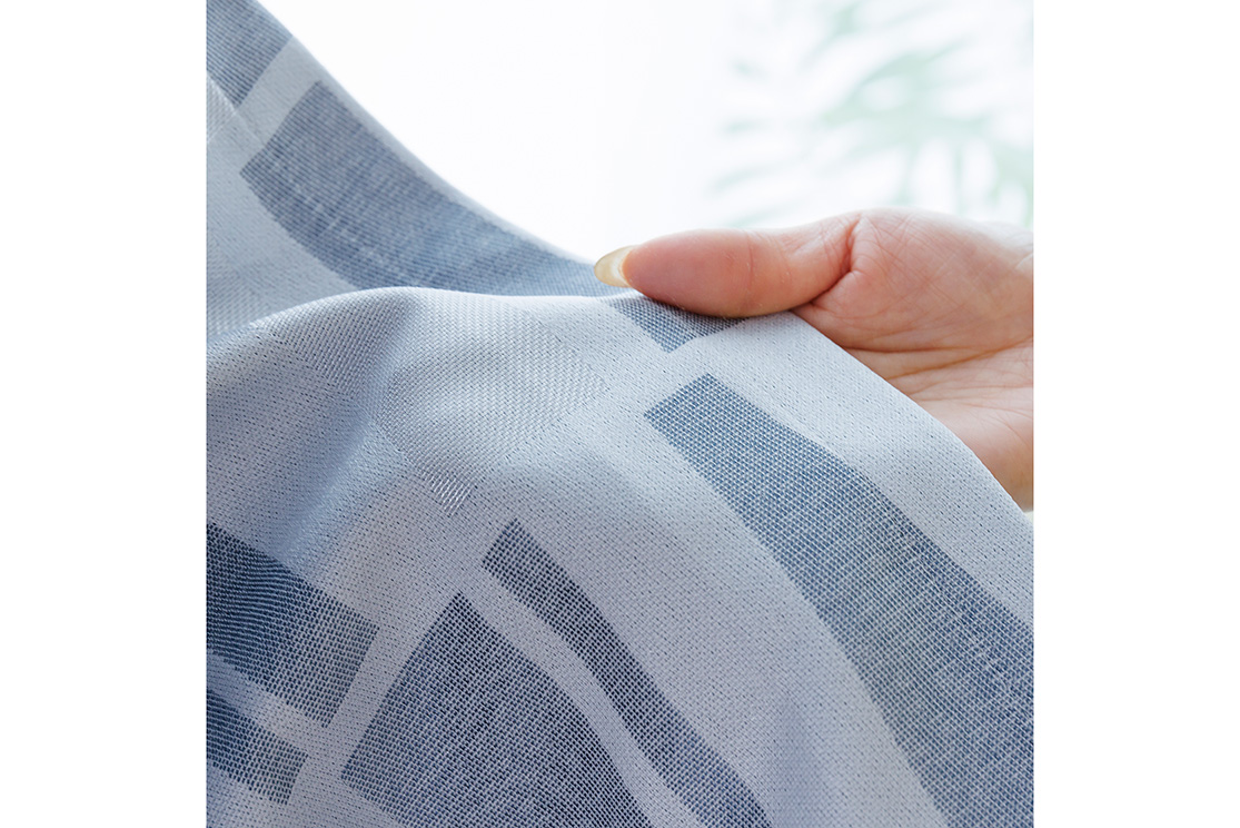 2色】北欧ヴィンテージ風幾何柄の防炎カーテン | SHOPPING | TateYoko