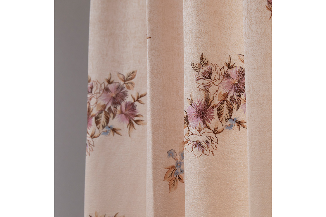アンティークな花柄の9色刺繍厚地カーテン | SHOPPING | TateYoko 