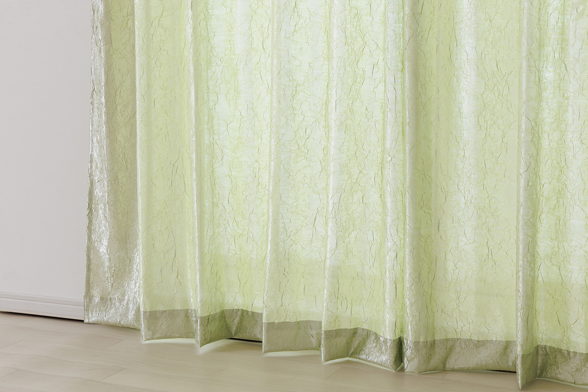 グリーンのはかまカットシェード・乳白ガラス グリーンのはかまカット