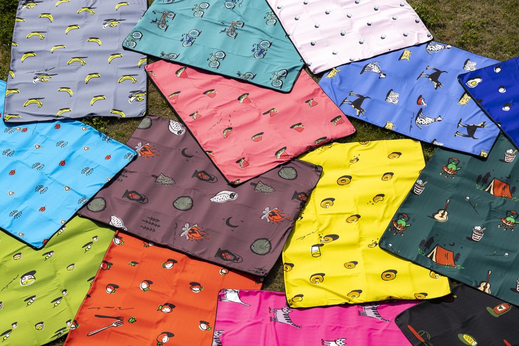 レジャーシート「ムードラグ」の種類