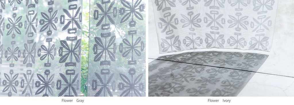 影も素敵なレースカーテン