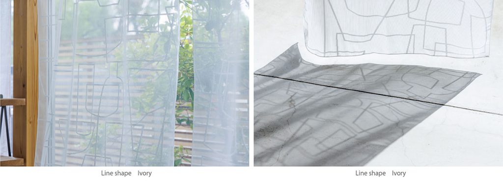 影も素敵なレースカーテン