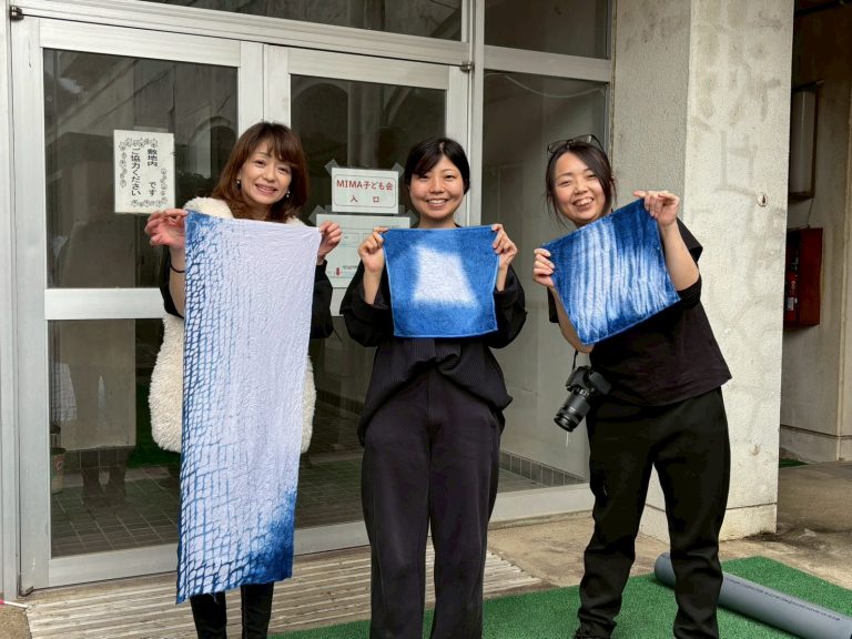 ☆ 付下げ 作家物 鉾 風景 藍生壁色 しつけ糸 トールサイズ K-5580 vol.16】藍の源流・徳島を巡る。伝統と情熱に触れた3日間の藍染研修